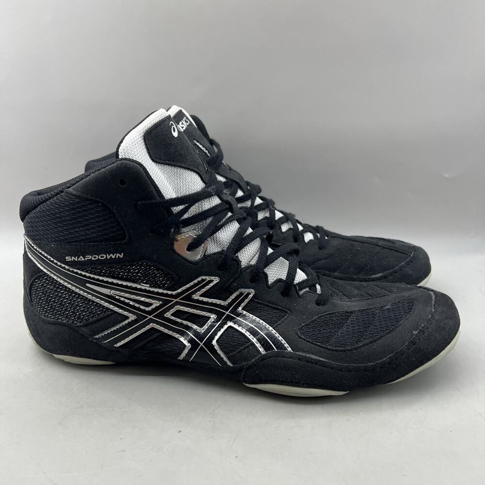 ASICS Snapdown Wrestling Shoes Men Size 13 Black Comfort High Top Boxing Sneaker